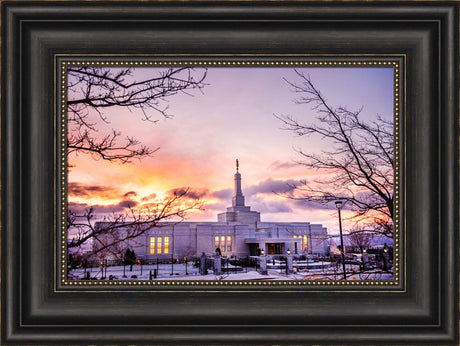 Reno Temple - Sunrise through the Trees