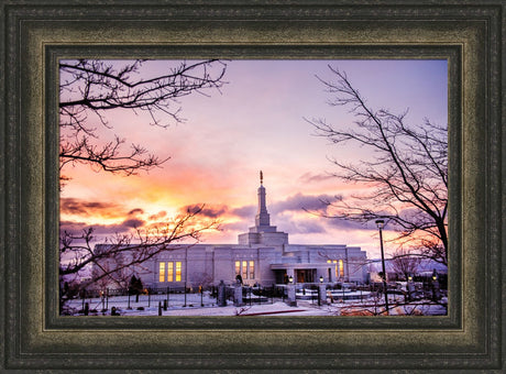 Reno Temple - Sunrise through the Trees