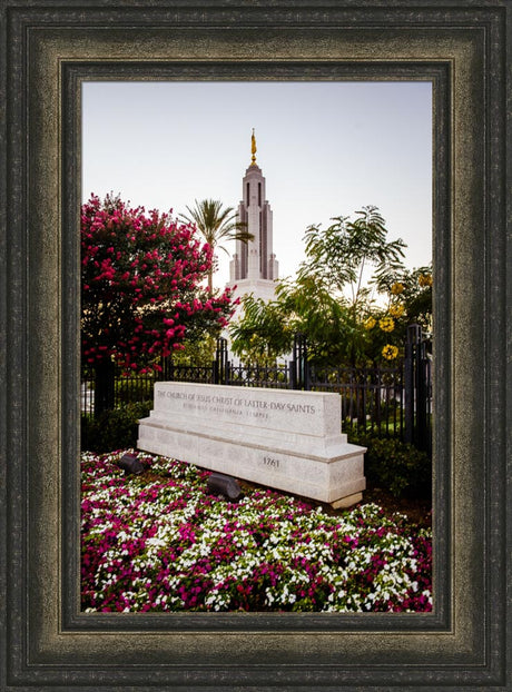Redlands Temple - Garden Sign