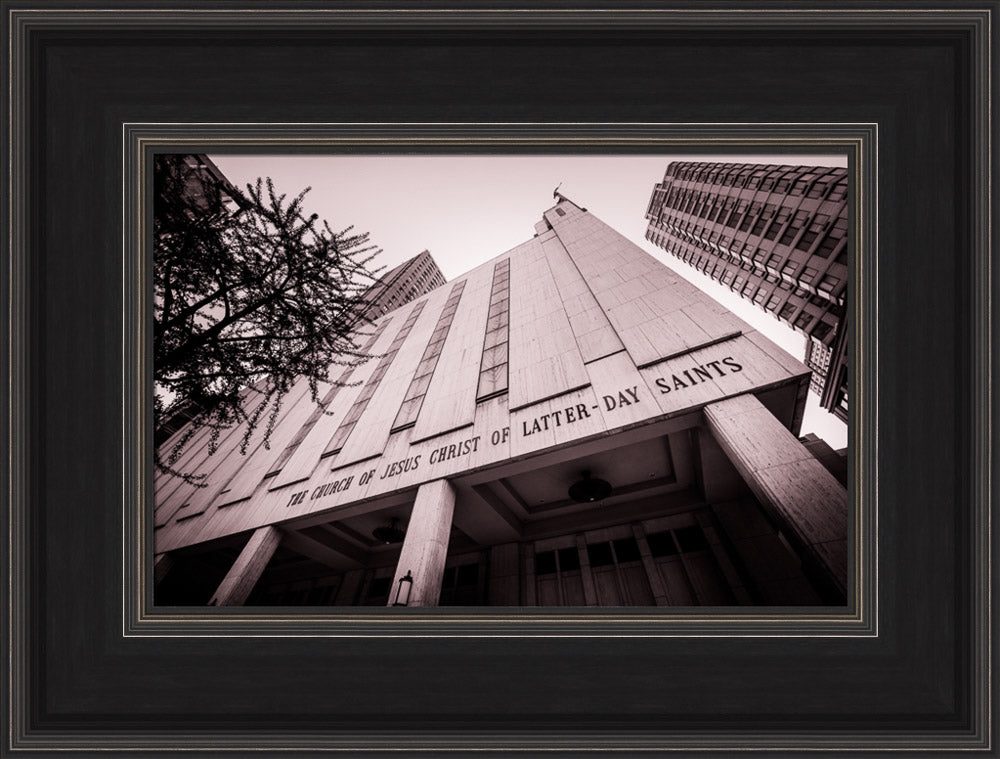 Manhattan Temple - Black and White