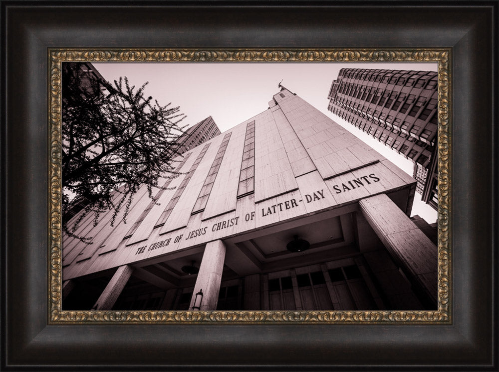 Manhattan Temple - Black and White