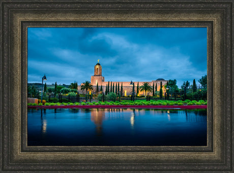 Newport Beach Temple - After Morning Rain Storm