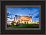 Rexburg Temple - Twilight from the Side