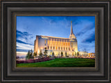 Rexburg Temple - Twilight from the Side