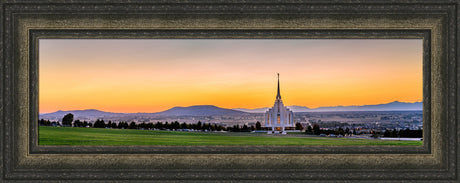 Rexburg Temple - Sunset Panorama