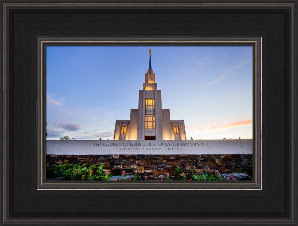Twin Falls Temple - Garden Sign