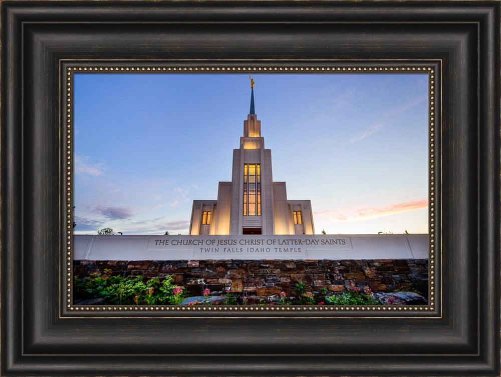 Twin Falls Temple - Garden Sign