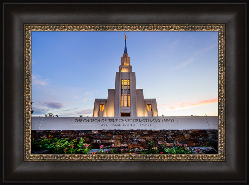 Twin Falls Temple - Garden Sign