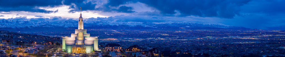 Draper Temple - Above the Fray Panorama