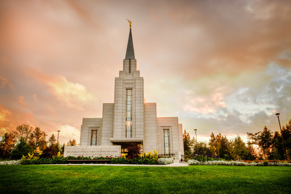 Vancouver Temple - Sunset