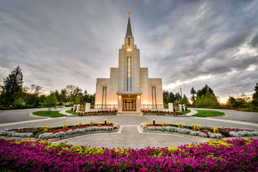 Vancouver Temple - Flowered Path