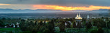 Brigham City Temple - Valley at Sunset