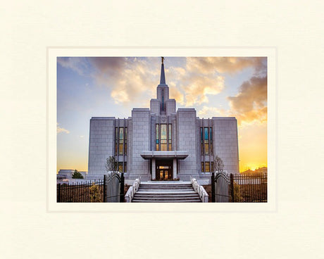 Calgary Temple - Gold Sunbursts