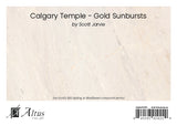 Calgary Temple - Gold Sunbursts