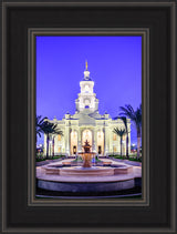 Tijuana Temple - Fountains in Blue