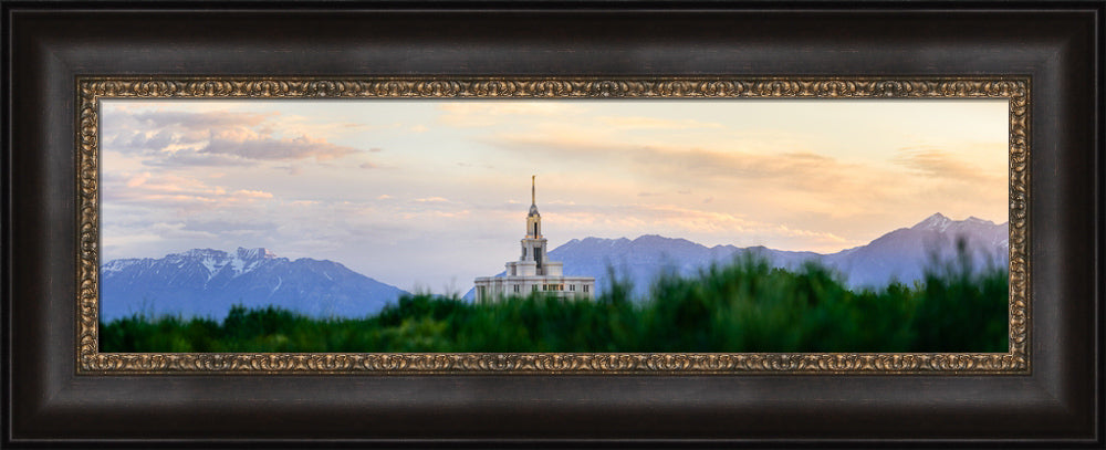 Payson Temple - Mountain Panorama