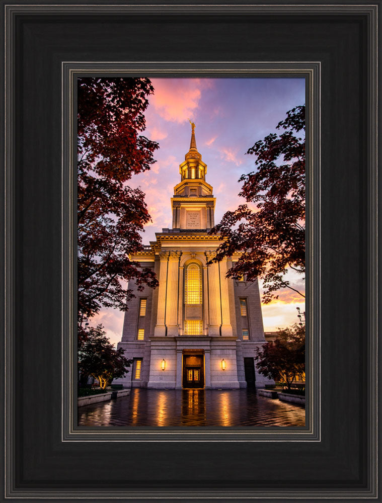 Philadephia Temple - Sunset Entrance