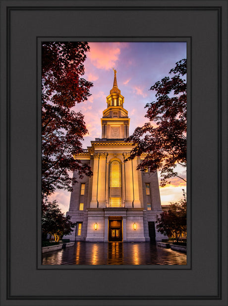 Philadephia Temple - Sunset Entrance
