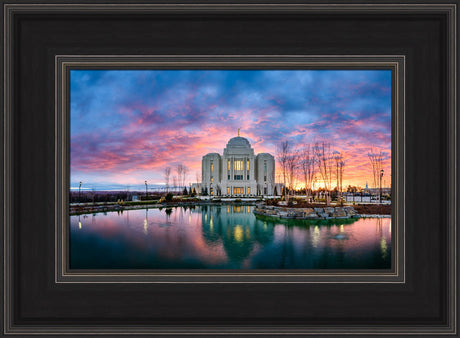 Meridian Temple - Colorful Sunset